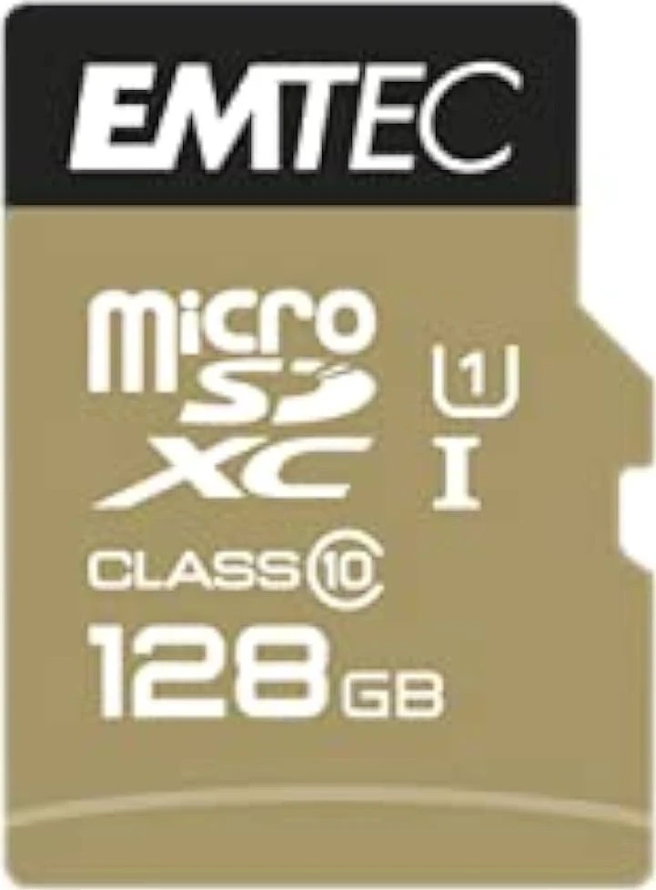 Atminties kortelė Karta Emtec Elite Gold Micro SDXC 128 GB 10 klasės UHS-I/U1 (ECMSDM128GXC10GP)