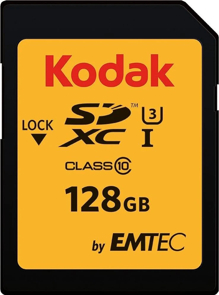 Atminties kortelė Kodak Karta Emtec SDXC 128 GB Class 10 UHS-I/U3 (EKMSD128GXC10HPRK)