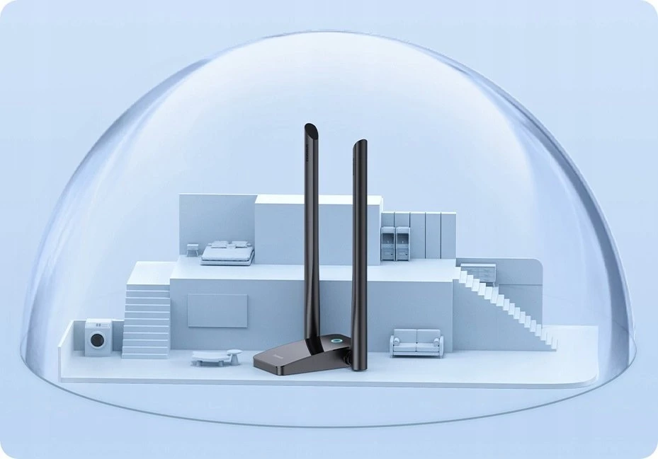 Adapteris WiFi Baseus FastJoy 1800Mbps (juodas)