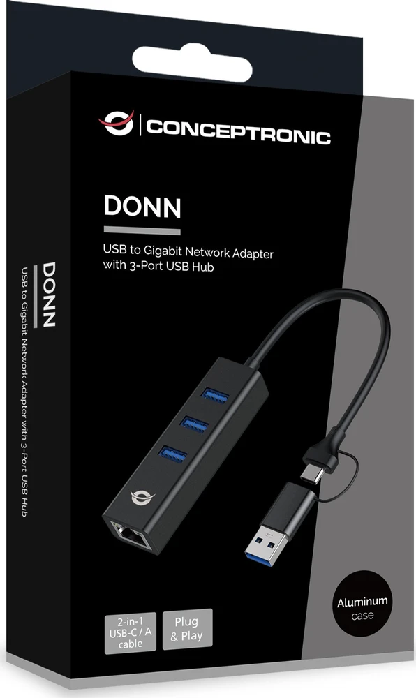 Karta jungiama į tinklą Conceptronic Conceptronic DONN07BA karta jungiama į tinklą Ethernet 5000 Mbit/s