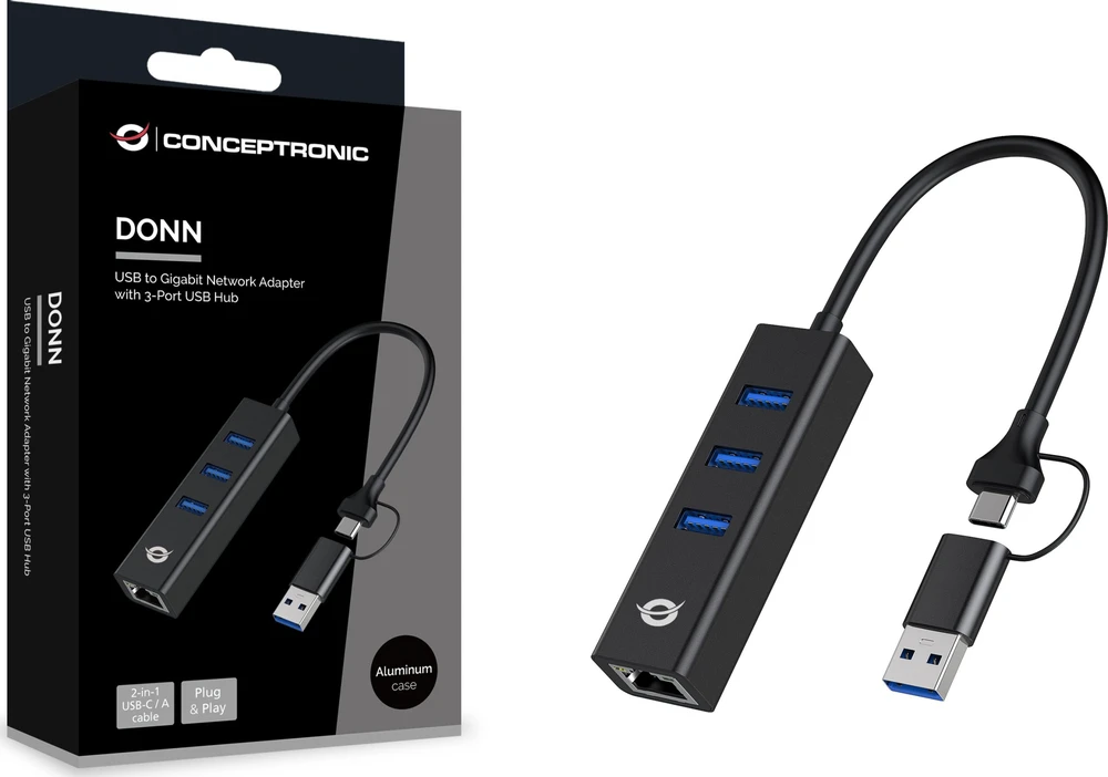 Carruzzo Conceptronic DONN07BA tinklo plokštė Eternetas 5000 Mbit/ai