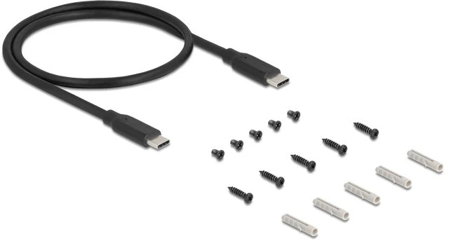 Karta jungiama į tinklą Delock 3 Port USB 5 Gbps Hub + RJ45 Gigabit LAN PoE++ Port złącze hosta USB Type-C™ w obudowie metalowej i 1,5 kV Isolation