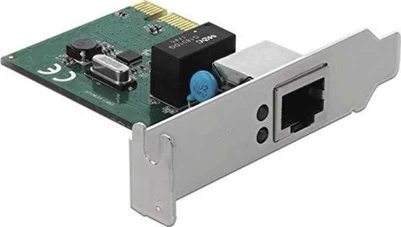 DELOCK Gigabit LAN 1x RJ45 + žemo profilio Delock