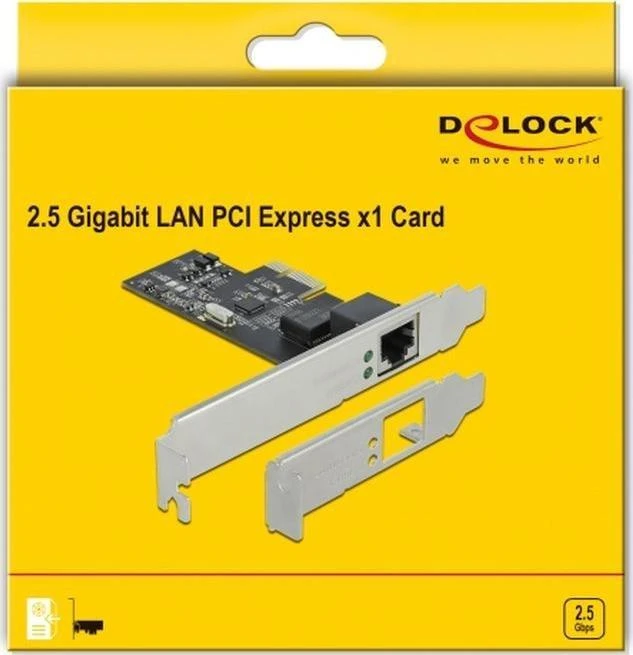 DeLOCK PCI Express x1 Karte auf 1 x 2,5 Gigabit LAN, LAN-Adapteris