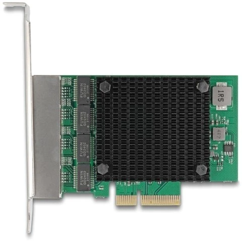 Delock PCI Express x4 Netzwerkkarte 2,5 Gigabit LAN 4 x RJ45 RTL8125