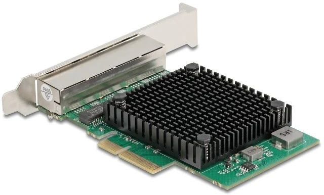 Delock PCI Express x4 Netzwerkkarte 2,5 Gigabit LAN 4 x RJ45 RTL8125