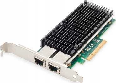 Digitus Skaitmenas | 10Gbps dviejų prievadų Ethernet serverio adapteris PCIe X8, Intel X540 BT2 | DN-10163