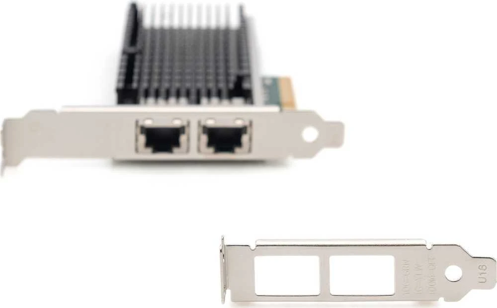 Digitus Skaitmenas | 10Gbps dviejų prievadų Ethernet serverio adapteris PCIe X8, Intel X540 BT2 | DN-10163