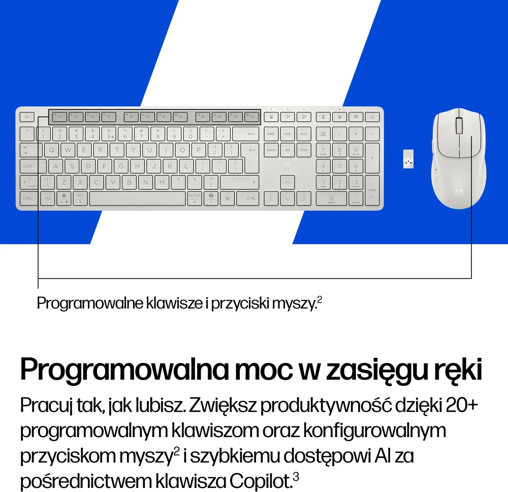 HP Multi-Device Dual-Mode Klaviatūra ir pelė Combo 495C