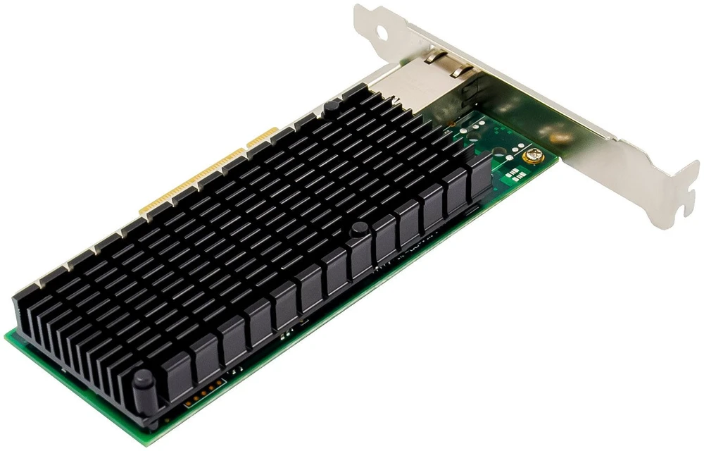 Karta jungiama į tinklą InLine ® 10-Gigabit karta jungiama į tinklą, 1x RJ45 10Gb/s, PCIe x8, w tym. płyta slotowa LP