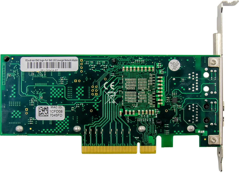 Karta jungiama į tinklą InLine ® 10-Gigabit karta jungiama į tinklą, 1x RJ45 10Gb/s, PCIe x8, w tym. płyta slotowa LP