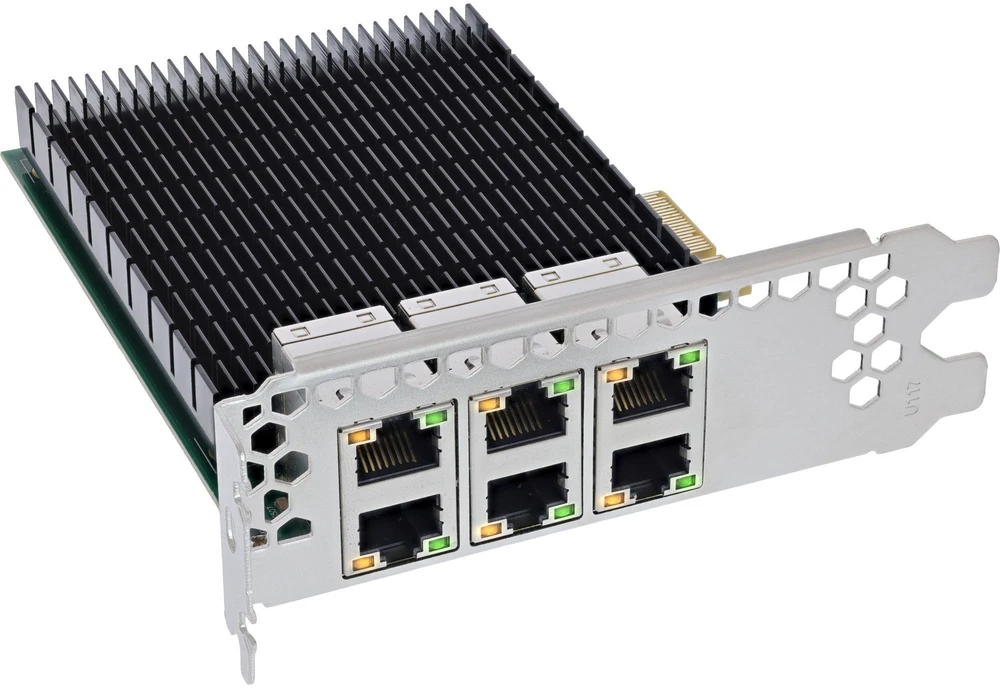 Karta jungiama į tinklą InLine ® 6-krotny Gigabit karta jungiama į tinklą 6x RJ45 1 Gb/s PCIe x4