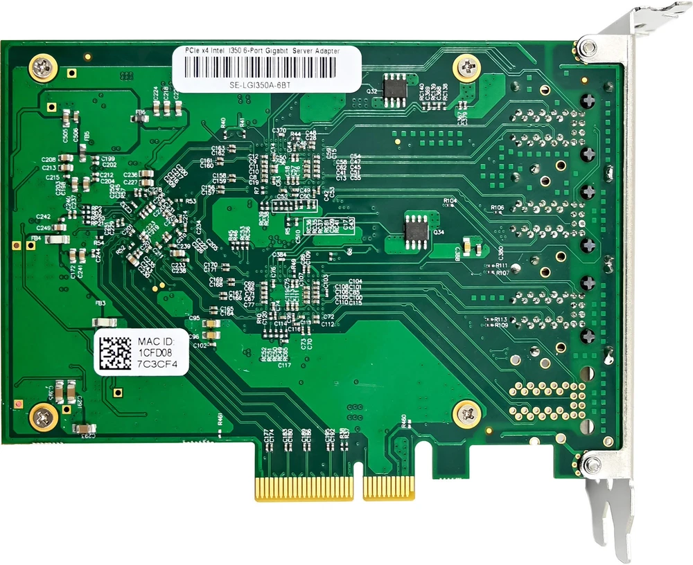 Karta jungiama į tinklą InLine ® 6-krotny Gigabit karta jungiama į tinklą 6x RJ45 1 Gb/s PCIe x4