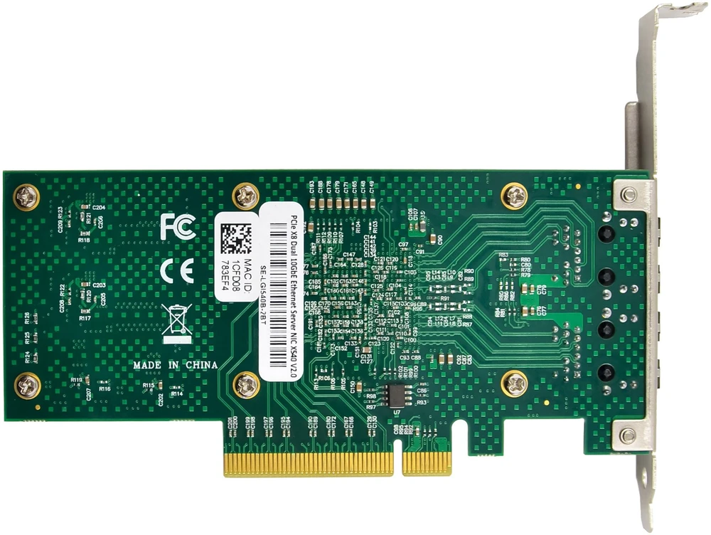 Karta jungiama į tinklą InLine ® Dual 10-Gigabit karta jungiama į tinklą 2x RJ45 10Gb/s PCIe x8