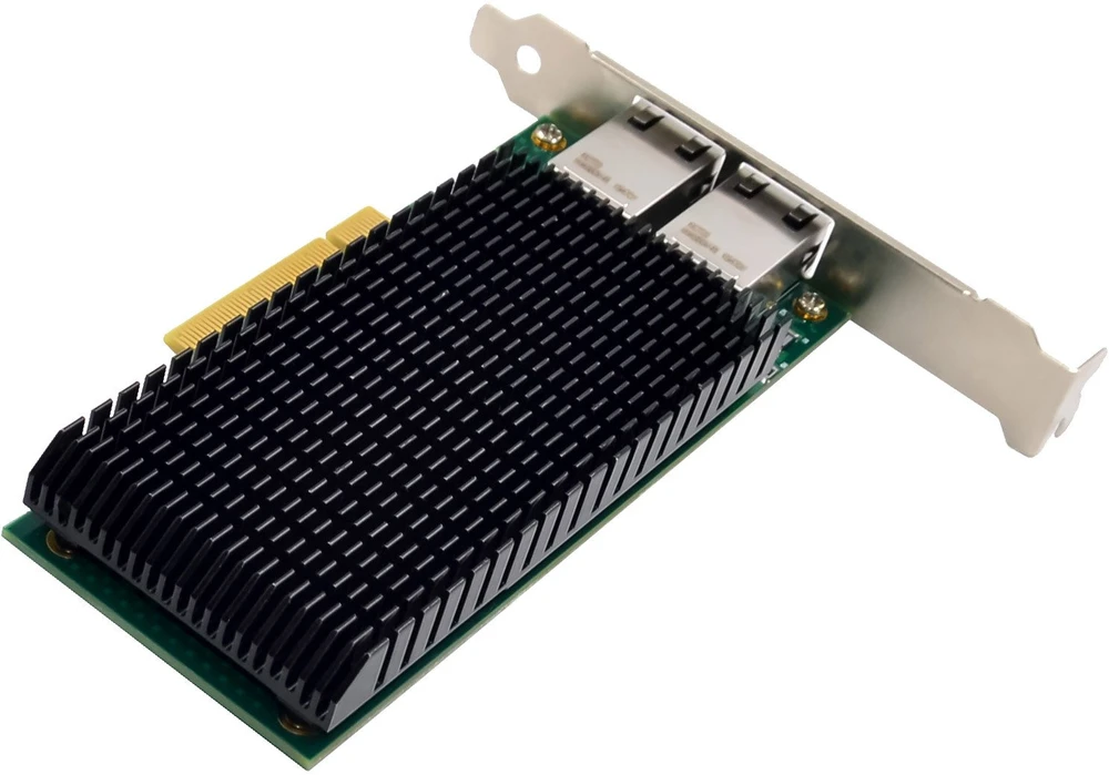 Karta jungiama į tinklą InLine ® Dual 10-Gigabit karta jungiama į tinklą 2x RJ45 10Gb/s PCIe x8