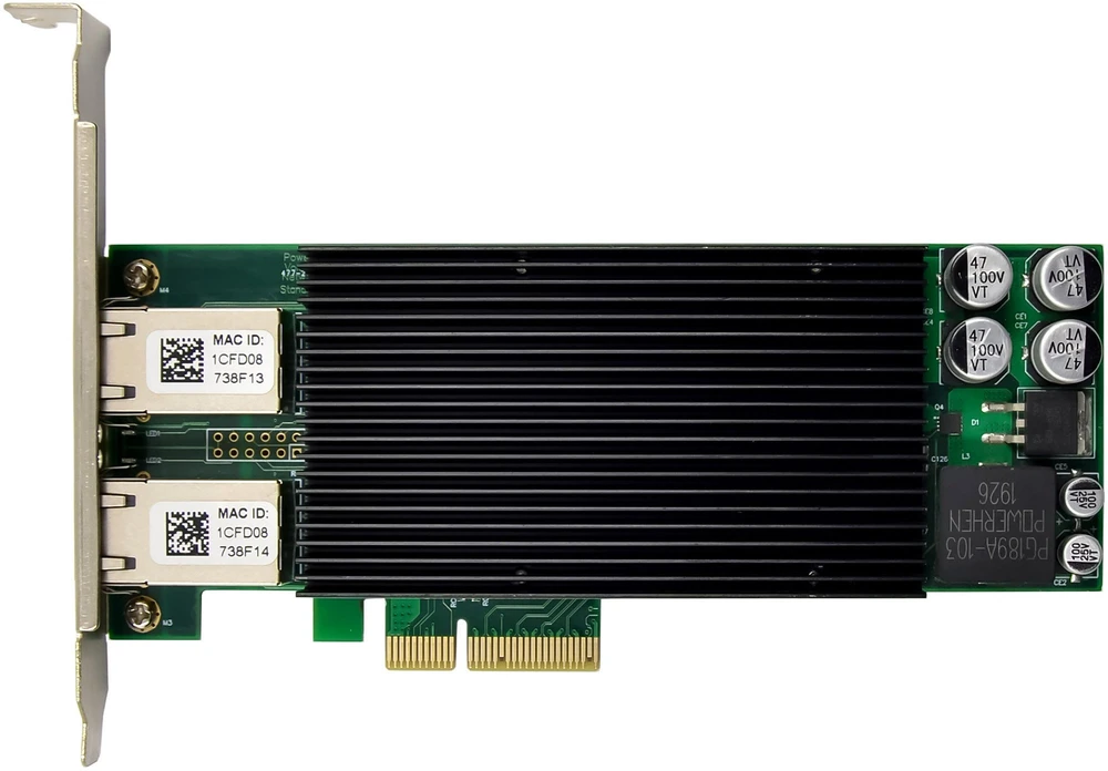 Karta jungiama į tinklą InLine ® Dual Gigabit karta jungiama į tinklą 2x RJ45 1 Gb/s PCIe x4 PoE+