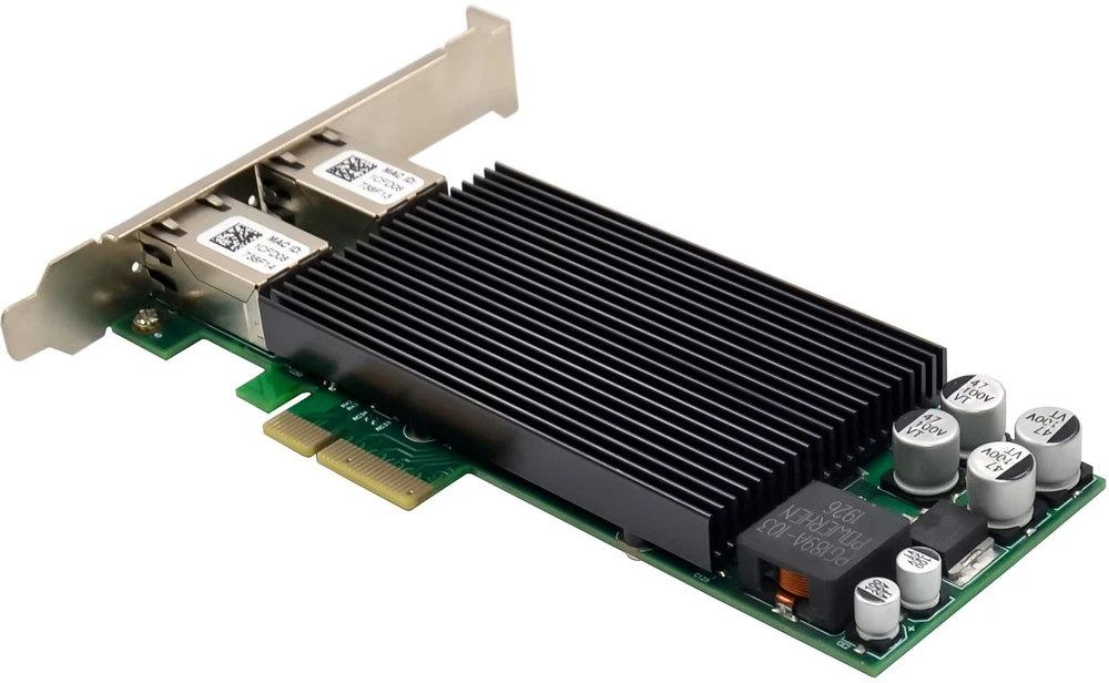 Karta jungiama į tinklą InLine ® Dual Gigabit karta jungiama į tinklą 2x RJ45 1 Gb/s PCIe x4 PoE+