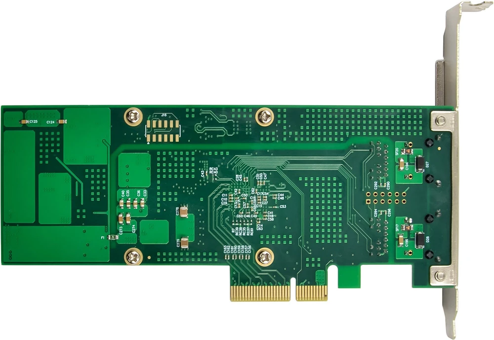 Karta jungiama į tinklą InLine ® Dual Gigabit karta jungiama į tinklą 2x RJ45 1 Gb/s PCIe x4 PoE+