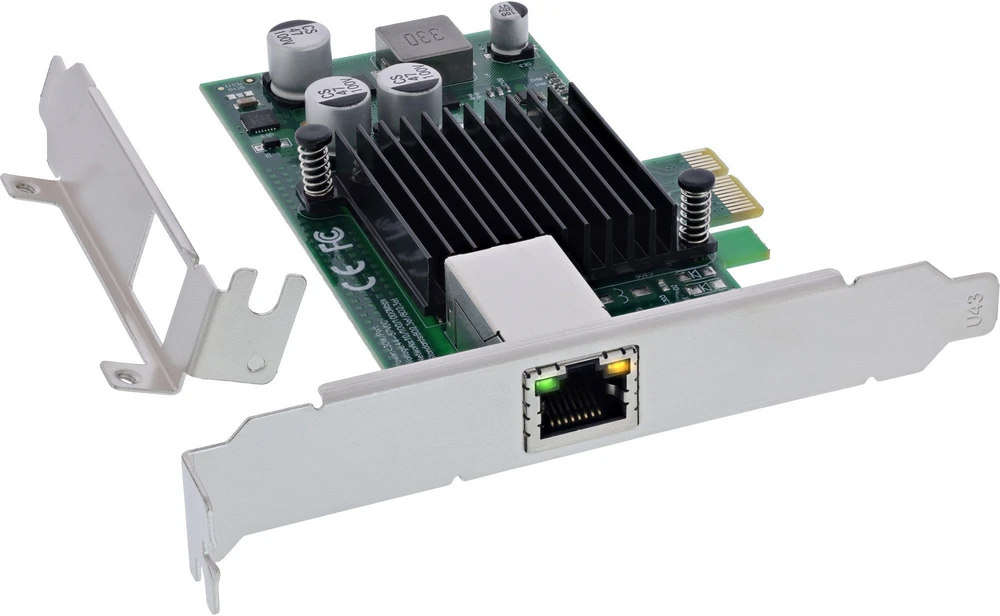 Karta jungiama į tinklą InLine ® Gigabit karta jungiama į tinklą, 1x RJ45 1 Gb/s, PCIe x1, PoE+