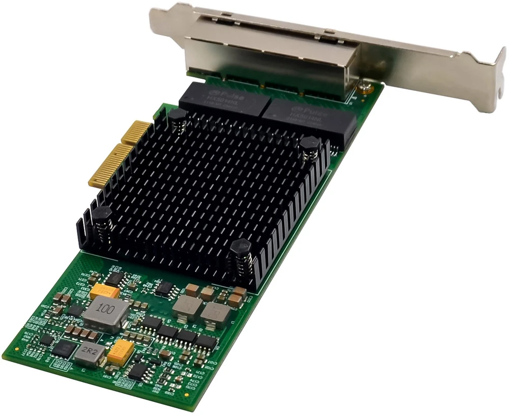 Karta jungiama į tinklą InLine ® Quad Gigabit karta jungiama į tinklą 4x RJ45 1 Gb/s PCIe x4