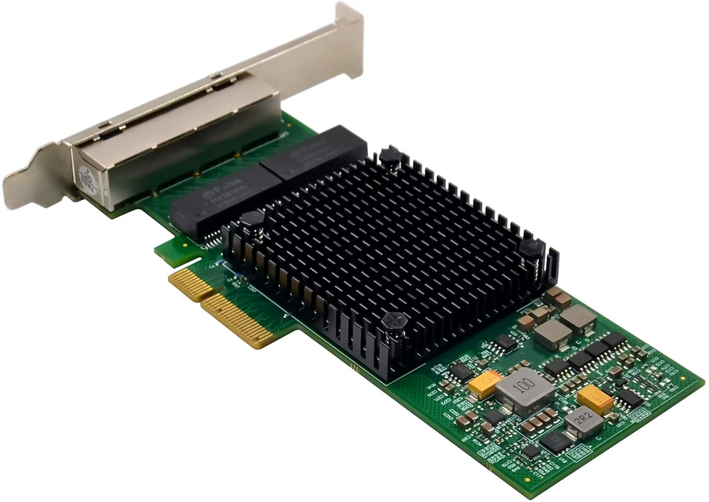 Karta jungiama į tinklą InLine ® Quad Gigabit karta jungiama į tinklą 4x RJ45 1 Gb/s PCIe x4