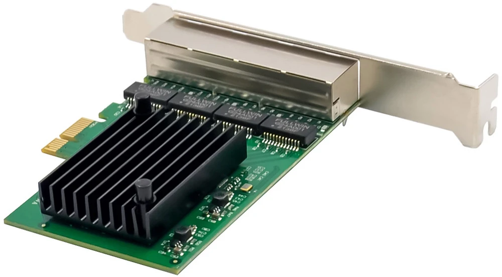 Karta jungiama į tinklą InLine ® Quad Gigabit karta jungiama į tinklą 4x RJ45 1 Gb/s PCIe x1