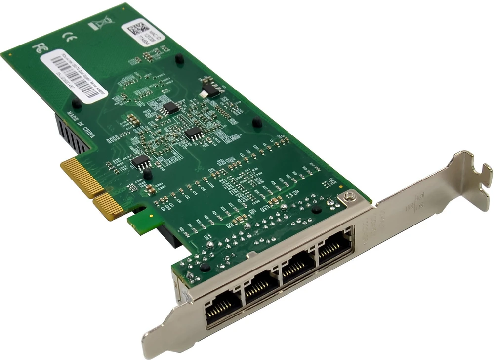 Karta jungiama į tinklą InLine ® Quad Gigabit karta jungiama į tinklą 4x RJ45 1 Gb/s PCIe x4