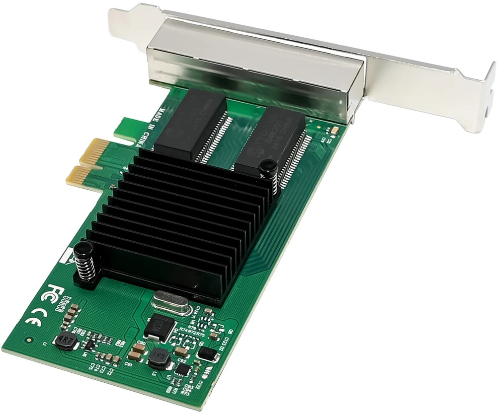 Karta jungiama į tinklą InLine ® Quad Gigabit karta jungiama į tinklą 4x RJ45 1 Gb/s PCIe x1