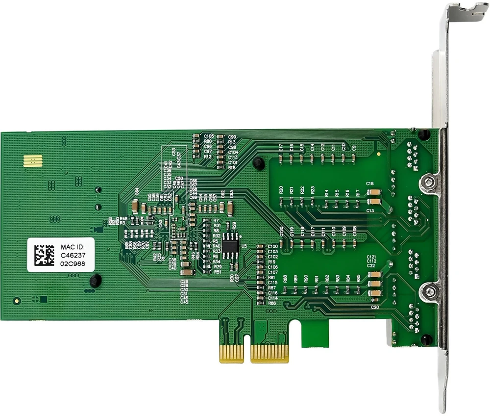 Karta jungiama į tinklą InLine ® Quad Gigabit karta jungiama į tinklą 4x RJ45 1 Gb/s PCIe x1