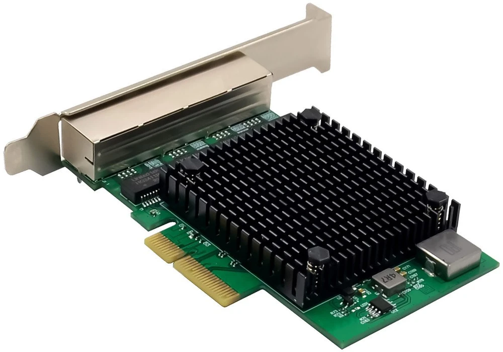 Karta jungiama į tinklą InLine Quad Gigabit karta jungiama į tinklą 4x RJ45 2,5Gb/s PCIe x4 inkl. low profile