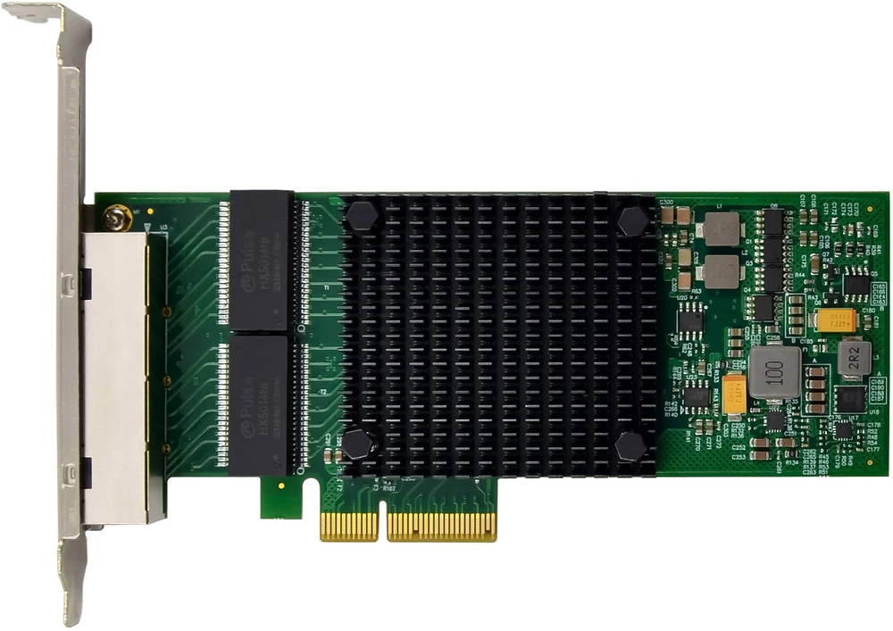 Karta jungiama į tinklą InLine ® Quad Gigabit karta jungiama į tinklą 4x RJ45 1 Gb/s PCIe x4