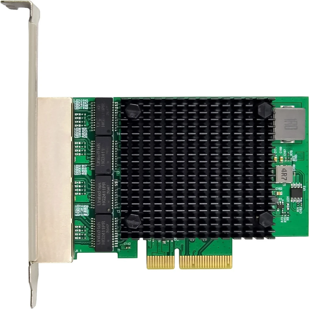 Karta jungiama į tinklą InLine Quad Gigabit karta jungiama į tinklą 4x RJ45 2,5Gb/s PCIe x4 inkl. low profile