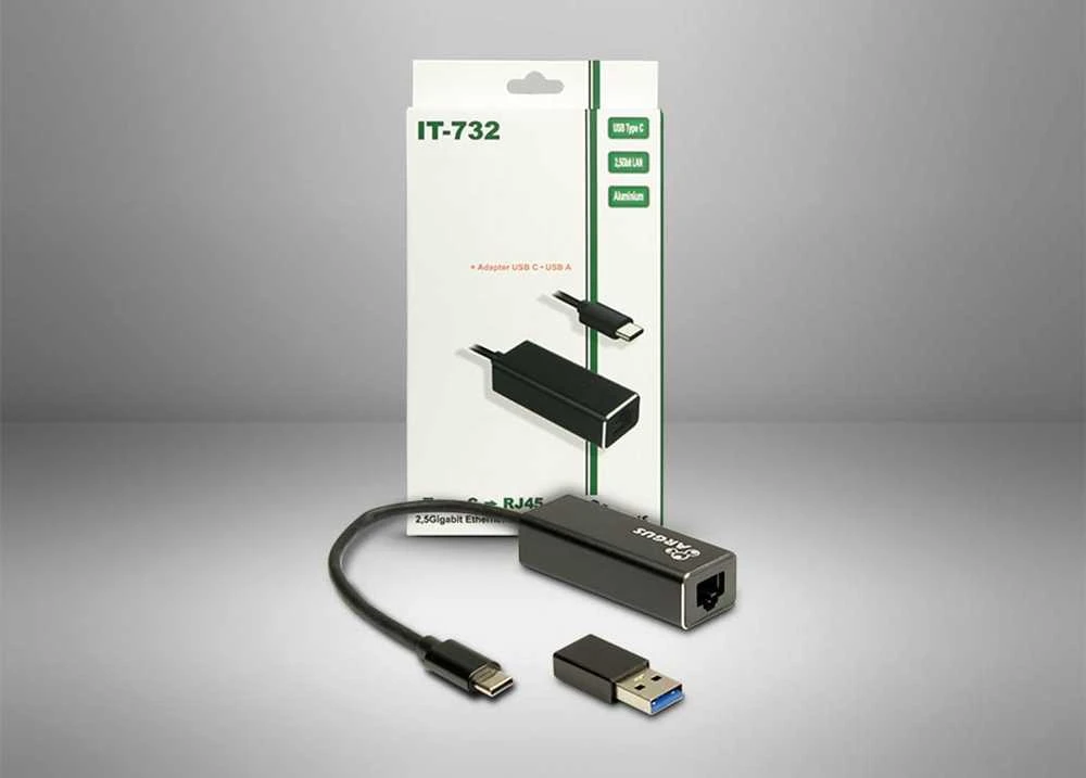 Inter-Tech Argus IT-732 adapteris su priedais