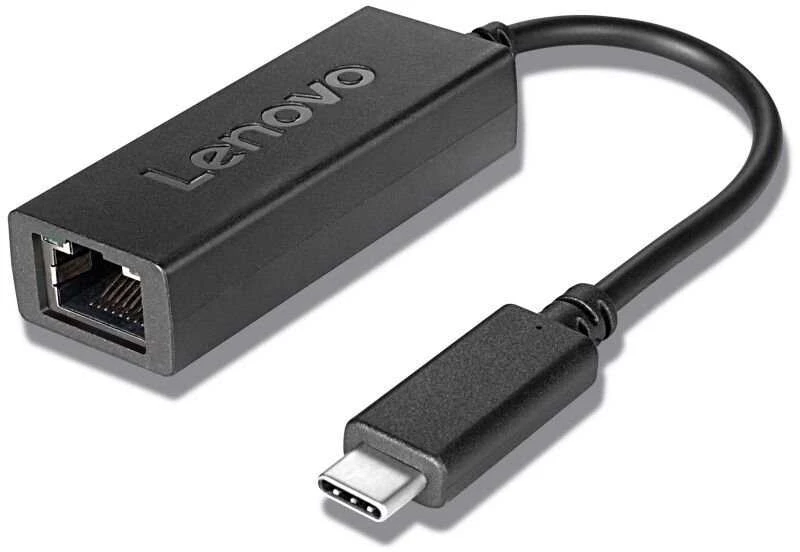 Lenovo USB-C - RJ-45 adapteris, juodas