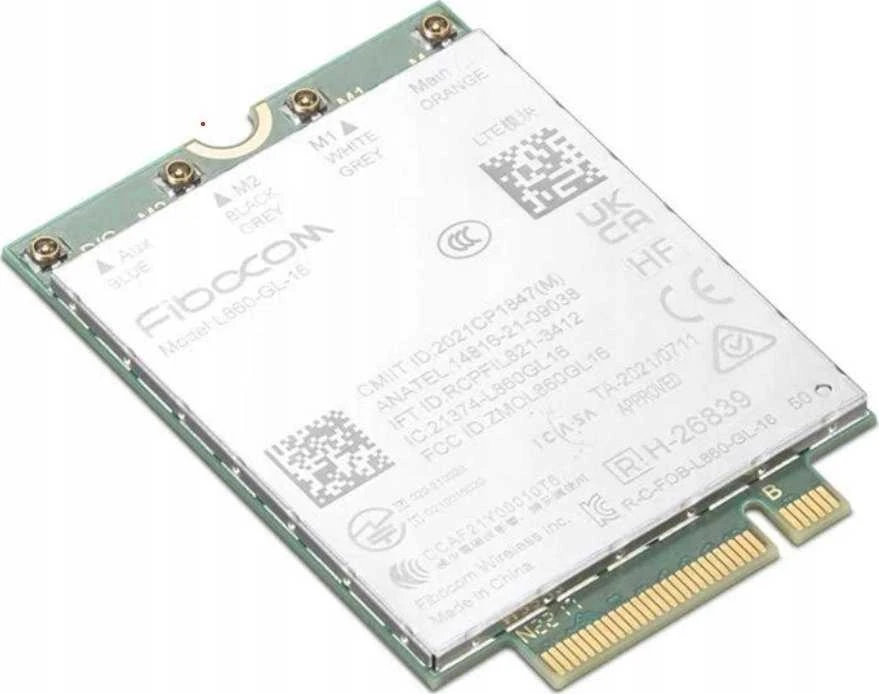 Lenovo | 4G LTE CAT16 M.2 WWAN moduliai | ThinkPad Fibocom L860-GL-16