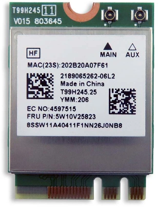 Karta jungiama į tinklą Lenovo LTN 8852BE Wireless WLAN