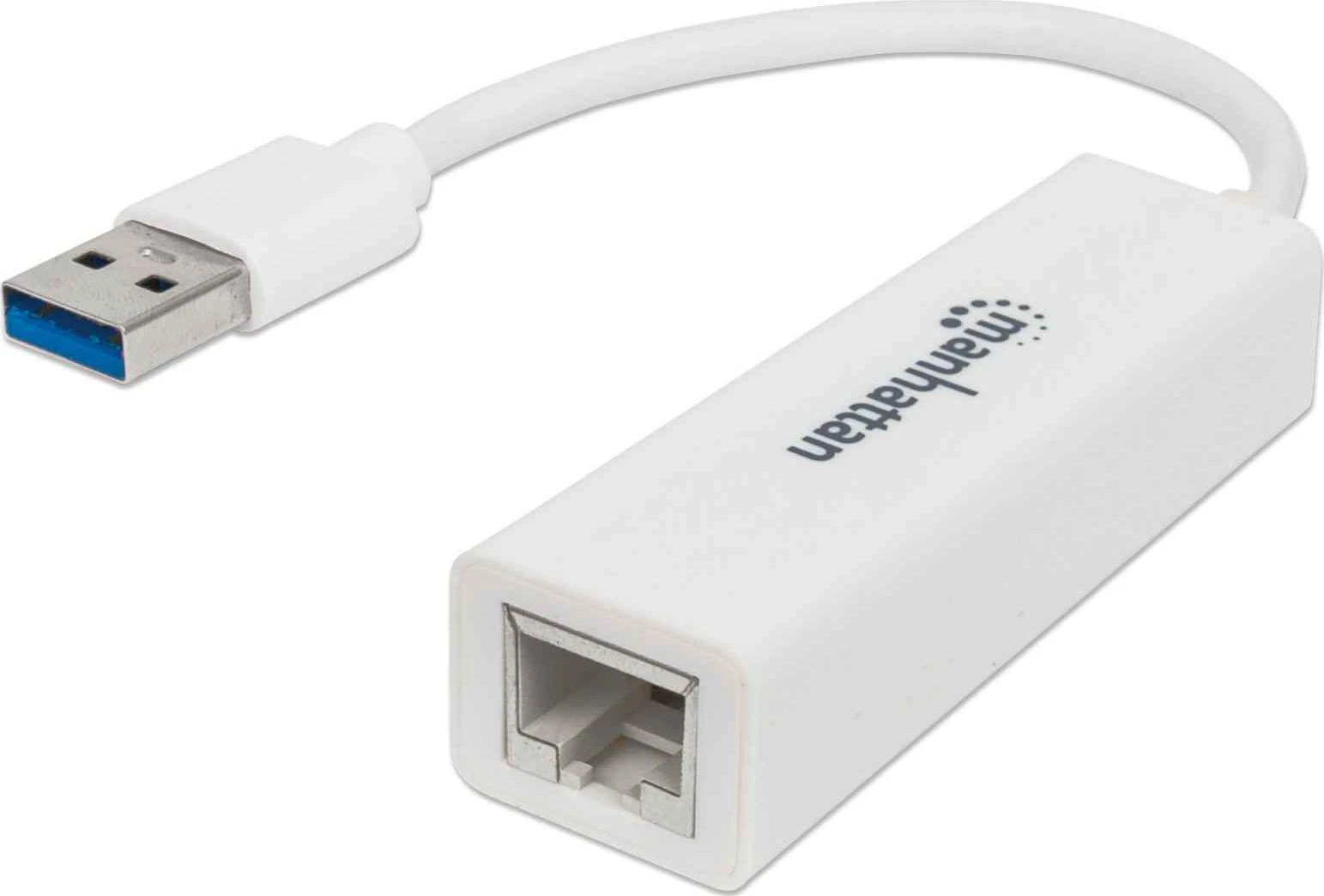 Manhattan USB 3.0 į Ethernet adapteris, baltas
