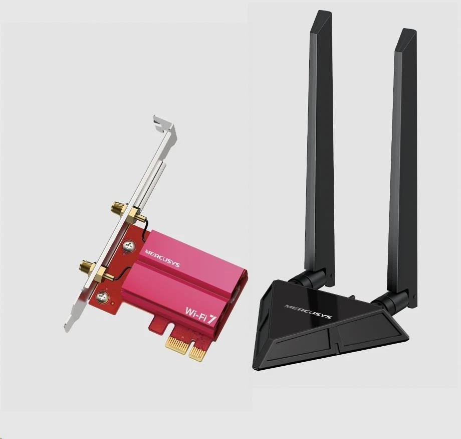 „Mercusys MA49BE BE9300“ trijų dažnių „WiFi7 PCIe“ adapteris