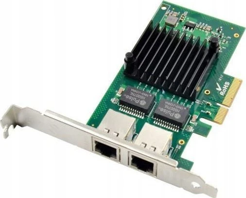 Tinklo plokštė MicroConnect 2 portų RJ45 tinklo kortelė, PCIe