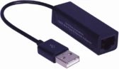 Šakotuvas Karta jungiama į tinklą MicroConnect USB - RJ-45 Juodas (USBETHB)