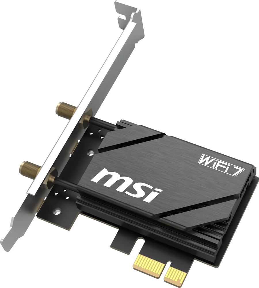 MSI HERALD BE6500 WiFi 7 PCIe plokštė