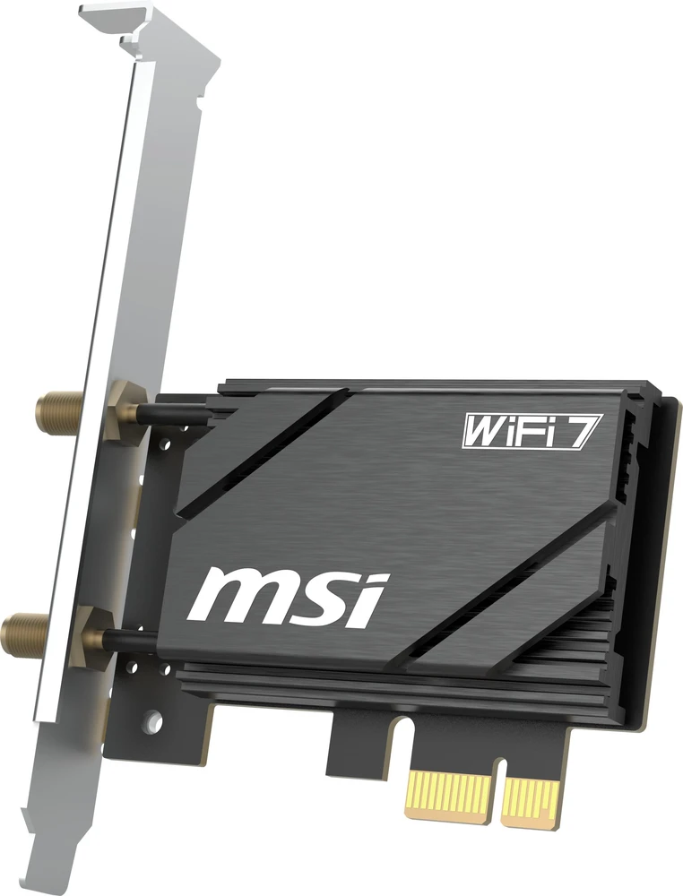 MSI HERALD BE6500 WiFi 7 PCIe plokštė
