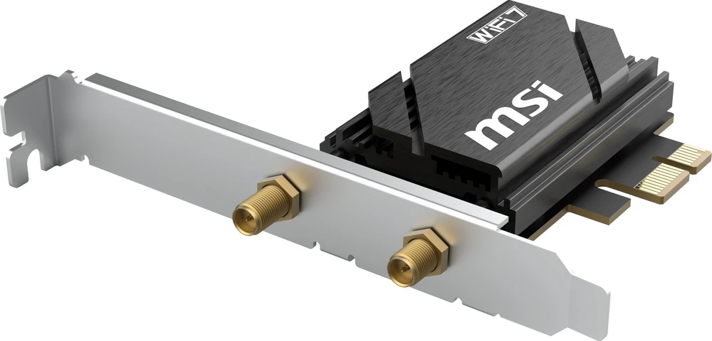 MSI HERALD BE6500 WiFi 7 PCIe plokštė