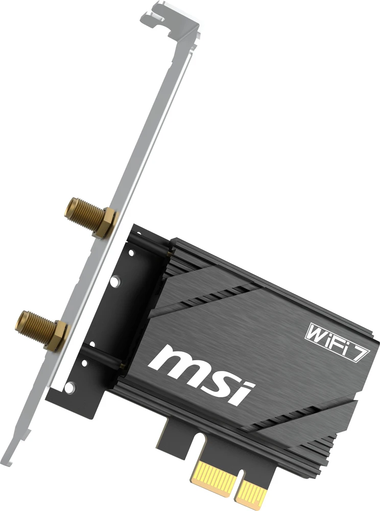 MSI HERALD BE6500 WiFi 7 PCIe plokštė