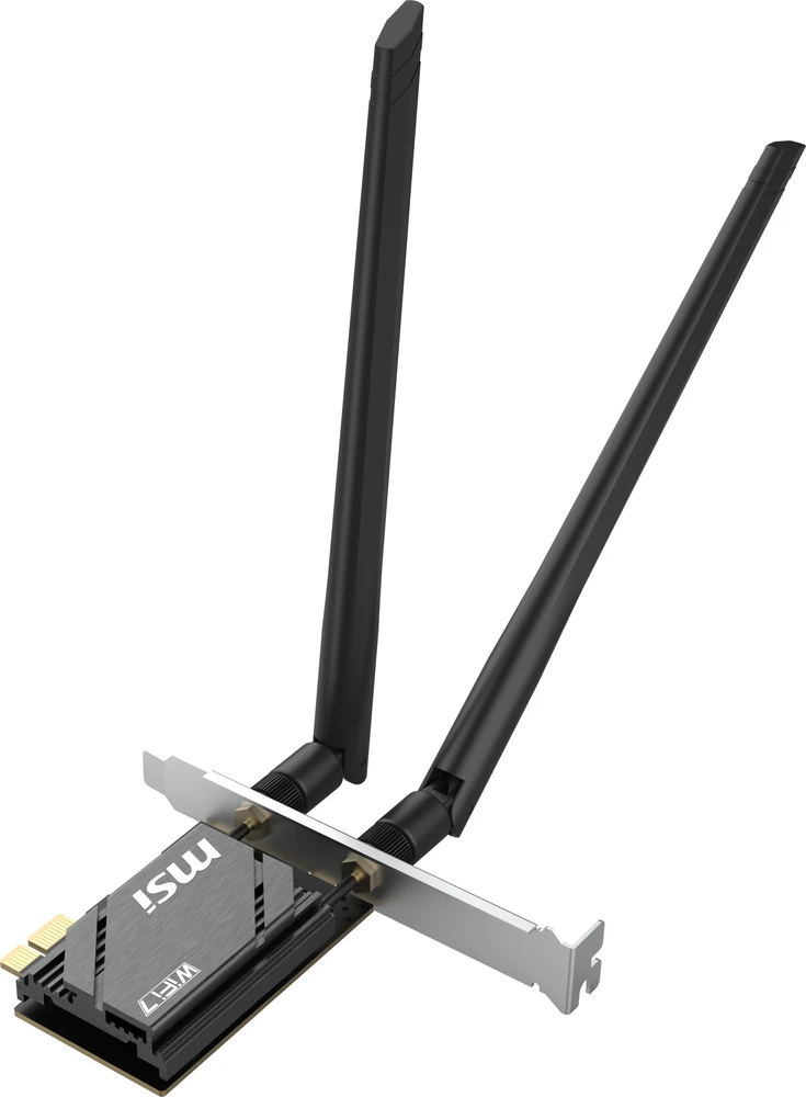 MSI HERALD BE6500 WiFi 7 PCIe plokštė