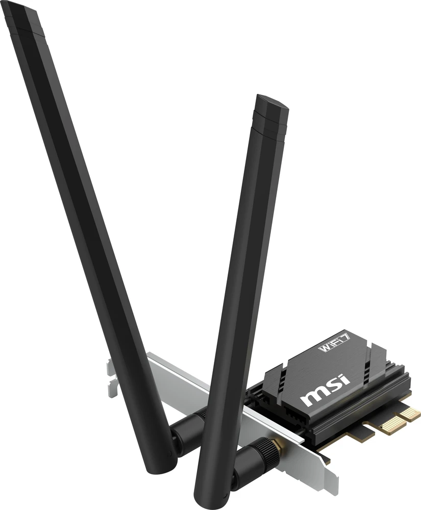 MSI HERALD BE6500 WiFi 7 PCIe plokštė