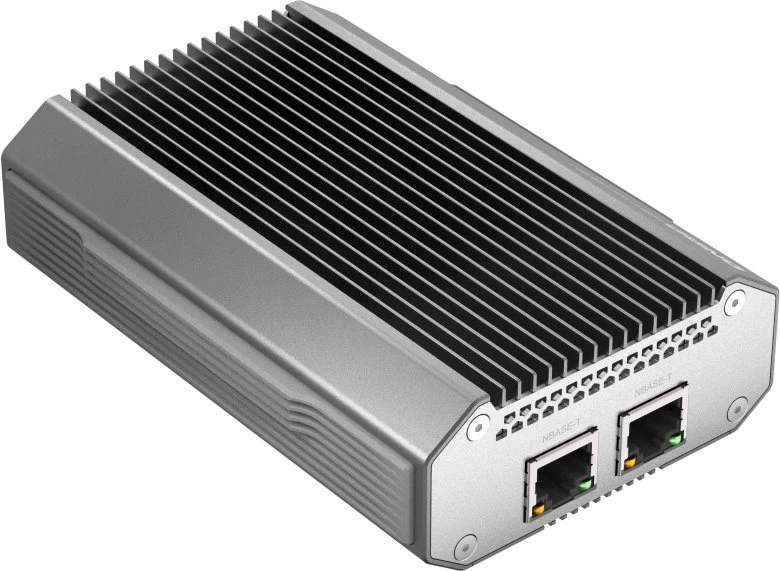 Qnap Systems QNAP QNA-UC10G2T, Vielinis, USB C tipo, Ethernet, 10000 Mbit/s, Juoda, Sidabras
