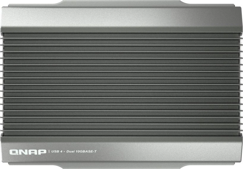 Qnap Systems QNAP QNA-UC10G2T, Vielinis, USB C tipo, Ethernet, 10000 Mbit/s, Juoda, Sidabras