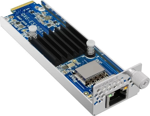 Tinklo plokštė Qnap QNAP QXG-ES10G1T, PCIe 3.0 x4 plėtimo modulis, 100M/1G/2.5G/5G/10 Gigabit Ethernet x 1