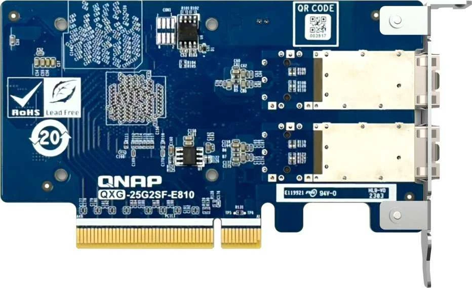 Port QNAP QXG-25G2SF-E810 2 prievadų 25GbE